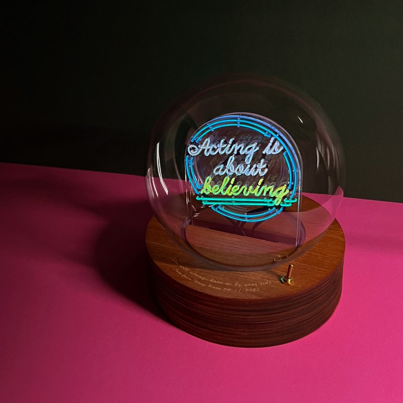 定制化礼物 生日 情人节礼物 玻璃球灯 - Led neon light 灯 字句 - 灯具/灯饰 - 玻璃 多色