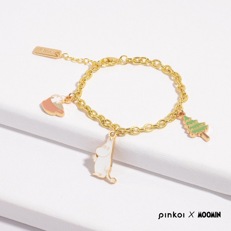 【Pinkoi x Moomin】友谊手链 / 姆明与树精 - 手链/手环 - 其他金属 