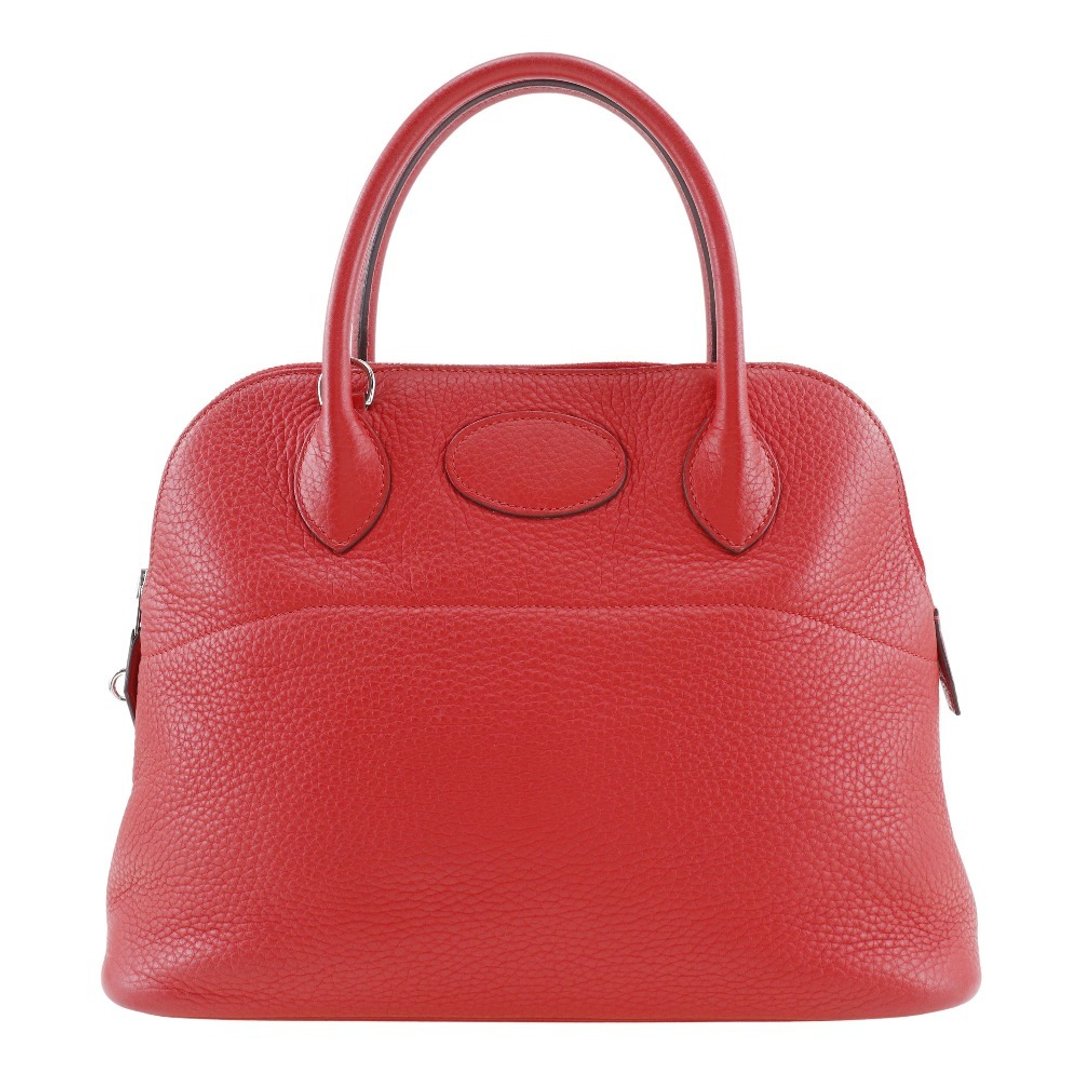 【日本直送】爱马仕 HERMES Bolide 31 手提包 Taurillon Clemence 牛皮 胭脂红 / 银色五金 D 款 女性【二手】 - 手提包/手提袋 - 真皮 红色