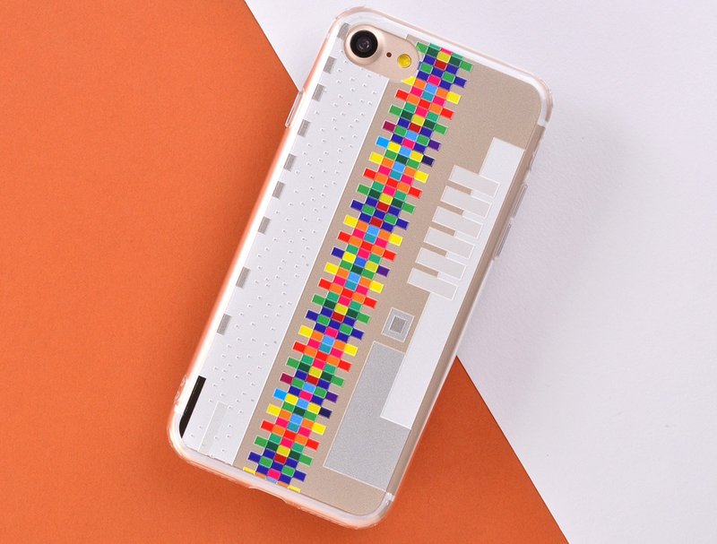 几何设计系列图案球鞋手机保护壳 iPhone 8 iPhone 8 Plus/ iPhone 7 / iPhone 7 Plus - 编织双彩虹 Chukk - 手机壳/手机套 - 塑料 卡其色