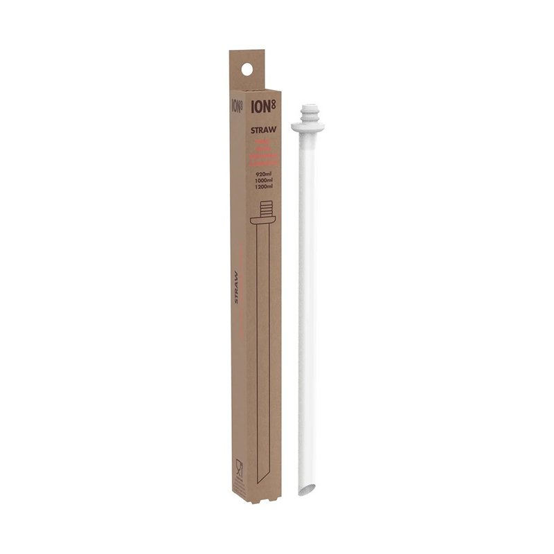ION8 水壶吸管配件 I8XSTRAWLRG 单支入 (大) / 适用1000ml水壶 - 水瓶/水壶 - 硅胶 白色