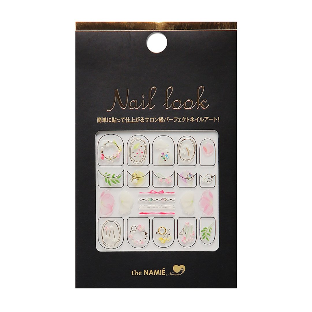 【 DIY 美甲】Nail Look 美甲装饰艺术贴纸  水彩花 - 指甲油/指甲贴 - 纸 金色