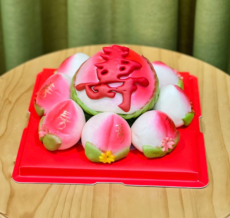 祝寿 寿桃礼盒组 - 其他 - 纸 红色