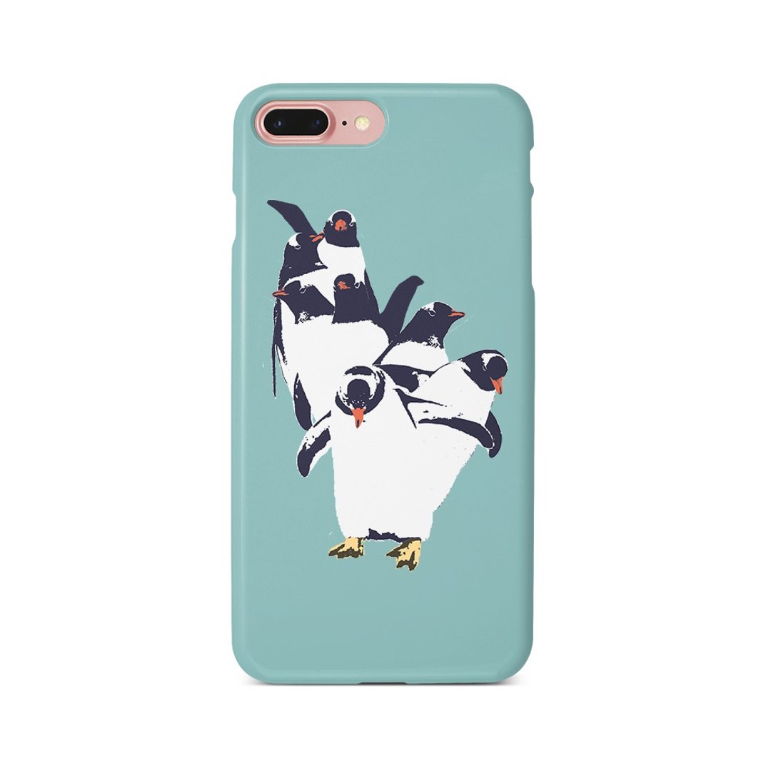 iPhone case / penguin dance - 手机壳/手机套 - 塑料 蓝色