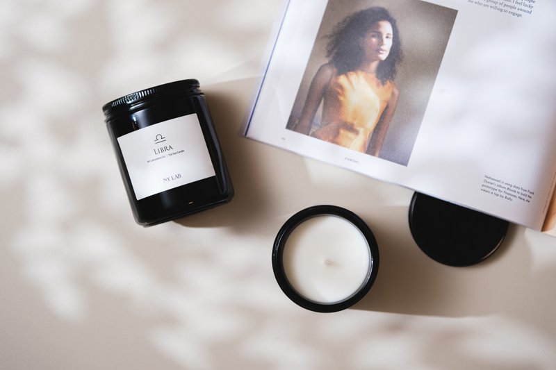 NY LAB 纽约实验室曼哈顿联名款手工香氛蜡烛 7oz-星座配对 - 蜡烛/烛台 - 其他材质 黑色