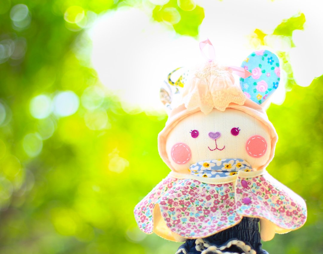 【衣服纪念布偶】小兔 - 妈妈包 - 棉 黄色