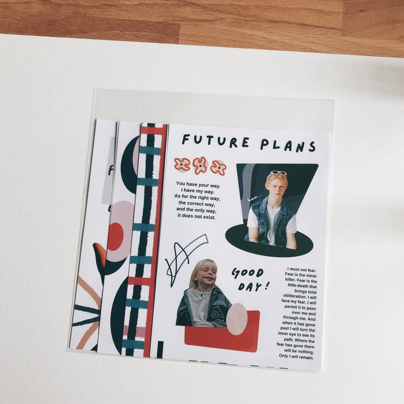 Poster手帐素材纸 - 便条纸/标签贴 - 纸 多色