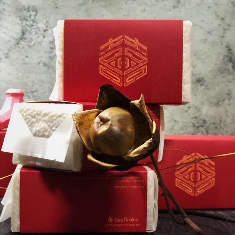【婚礼小物】喜米 | 工程师的情话300g 含爱侣鸟纸袋 定制化 36份 - 五谷杂粮/米 - 纸 红色
