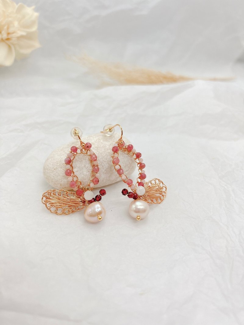 【蝴蝶蜂蜜罐】金属编织钩针饰品 手作体验课程  【一人即开课】 - 金工/饰品 - 树脂 