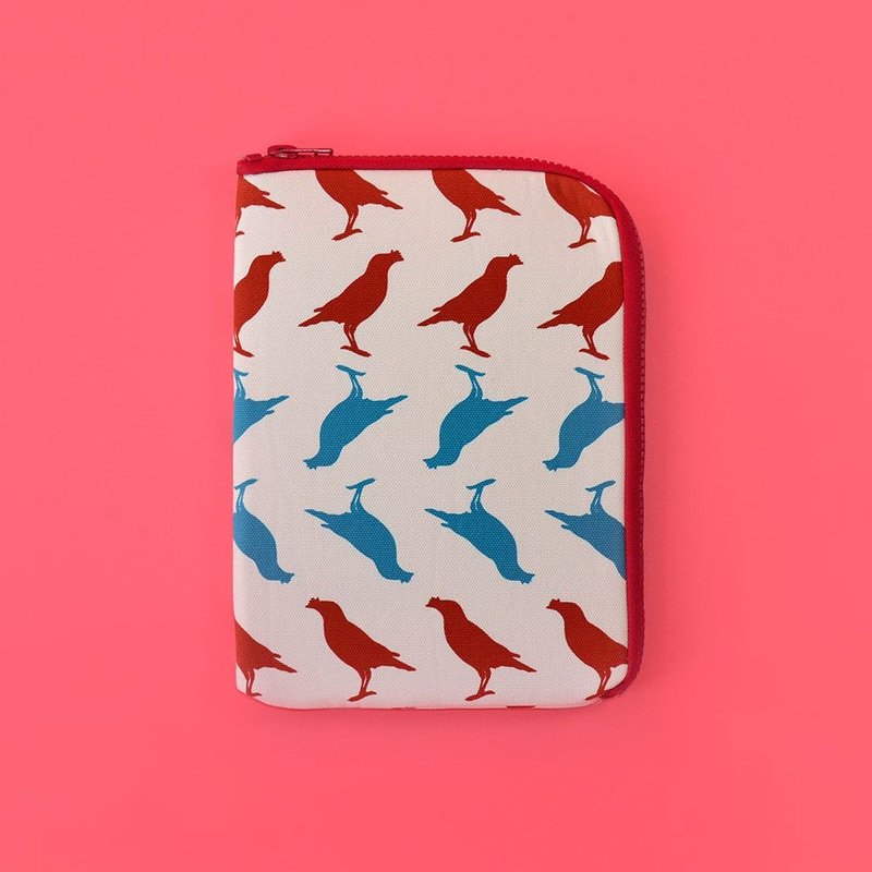 iPad收纳包/台湾八哥5号/古宅红粉 - 平板/电脑保护壳 - 棉．麻 