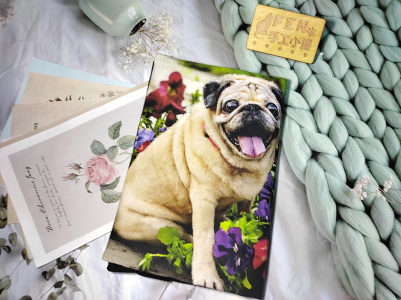 动物系列-美国限量布薄棉斗牛犬布书衣-布书套-适用A5-25K现货 - 书衣/书套 - 棉．麻 