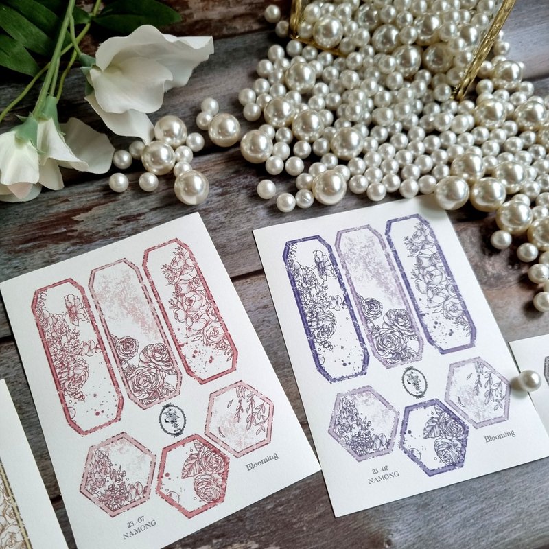 标签-绽放 - 贴纸 - 纸 