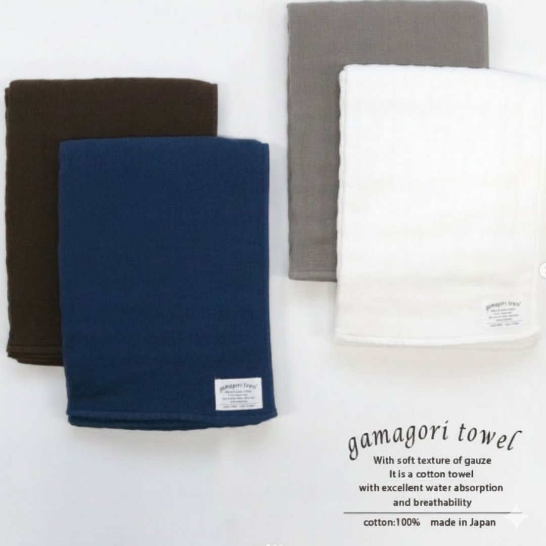 Gamagori系列六重纱浴巾 (素色小浴巾) - 毛巾浴巾 - 棉 多色