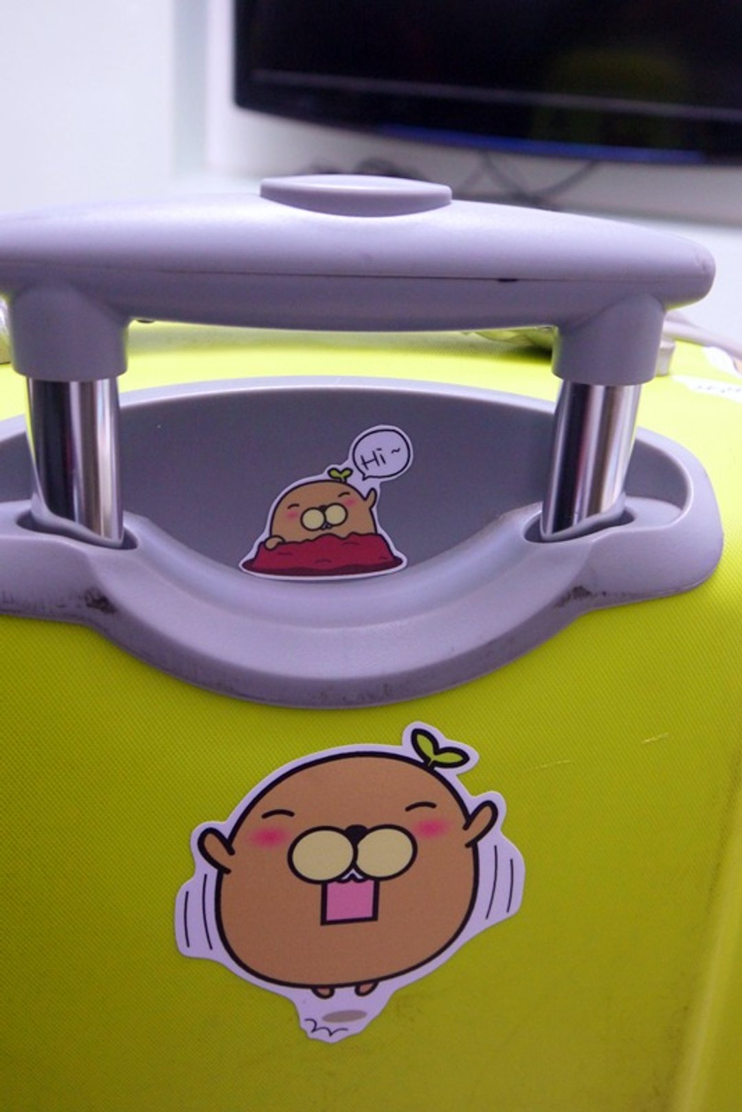 Bucute/行李箱防水PVC贴纸/1组3张(小)/出国旅行 - 贴纸 - 纸 白色