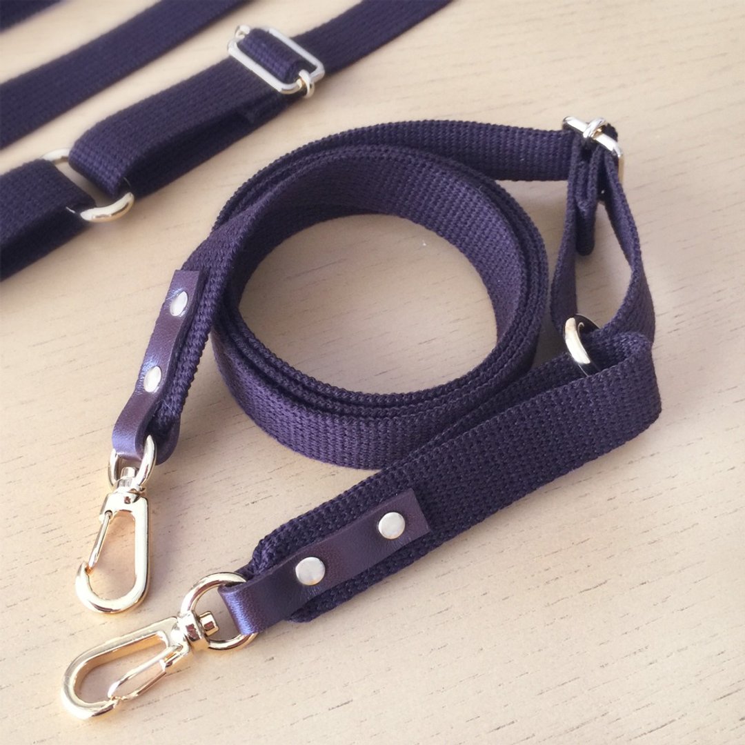 Shoulder strap, adjustable length bag straps - dark brown - 其他 - 压克力 咖啡色