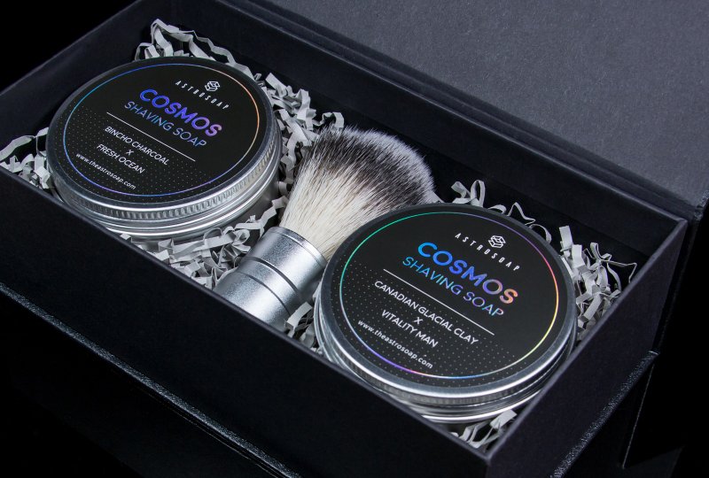 宇宙刮胡洗脸皂 - 双皂礼盒款 - 脸部清洁/卸妆用品 - 其他材质 