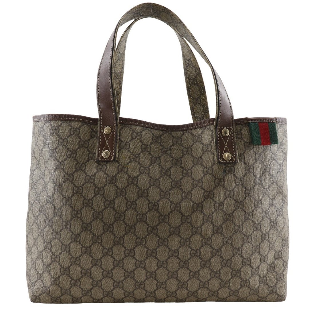 【日本直送】GUCCI 古驰 雪莉系列 托特包 211134 GG Supreme 帆布 棕色 中性【二手】 - 手提包/手提袋 - 其他人造纤维 咖啡色