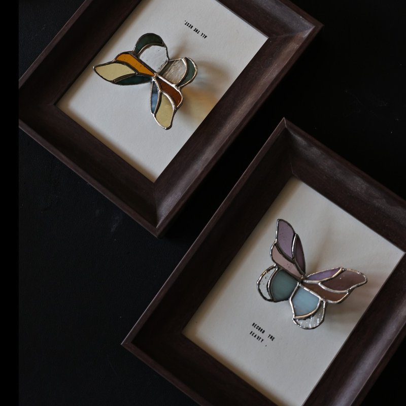 镶嵌玻璃一日体验 蝴蝶框中画 - 陶艺 - 玻璃 