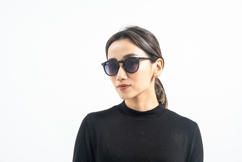 2is AngusA1 太阳眼镜│黑色圆框│复古 - 墨镜 - 塑料 黑色