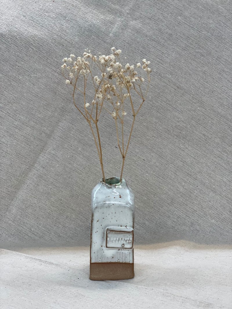 长型花器 - 花瓶/陶器 - 陶 卡其色