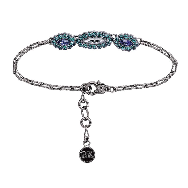 维多利亚手链系列~翡翠绿+藕荷紫 - 手链/手环 - 水晶 