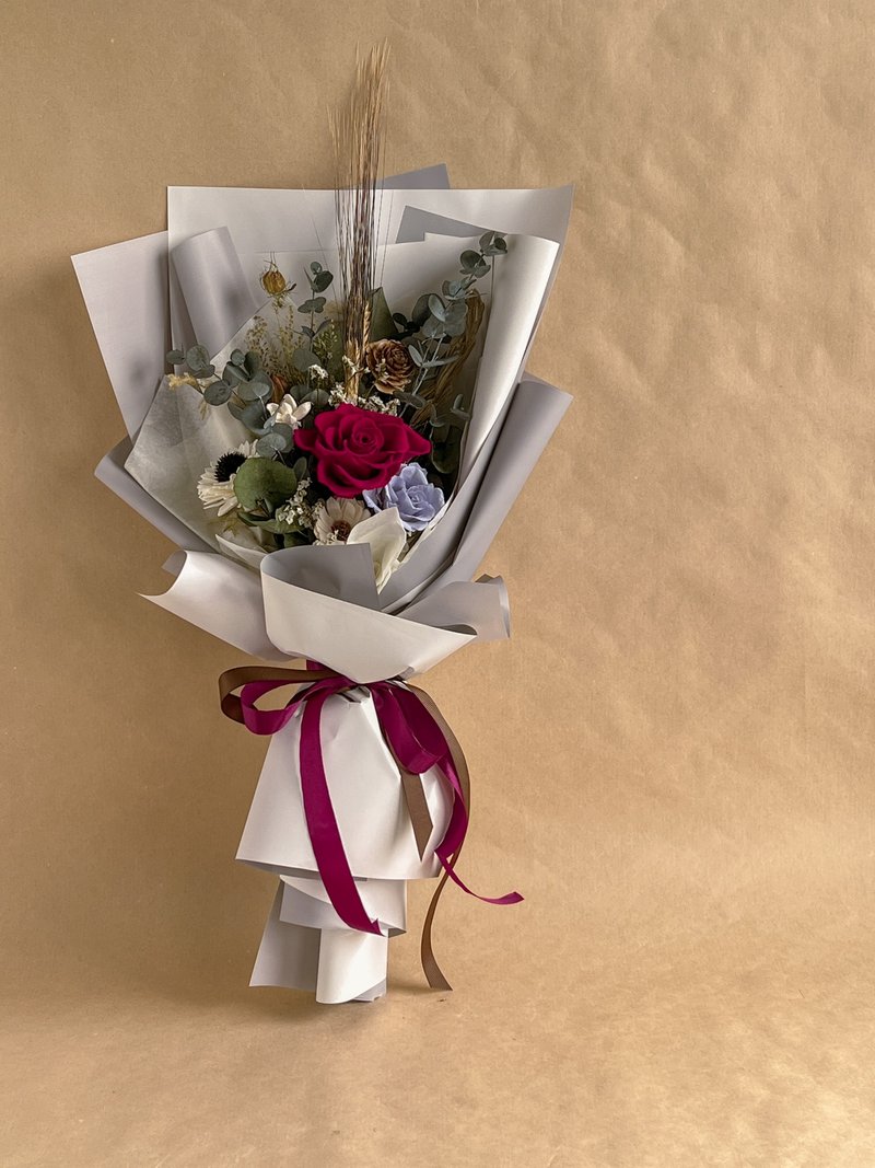 永生玫瑰花束 - 干燥花/捧花 - 植物．花 多色