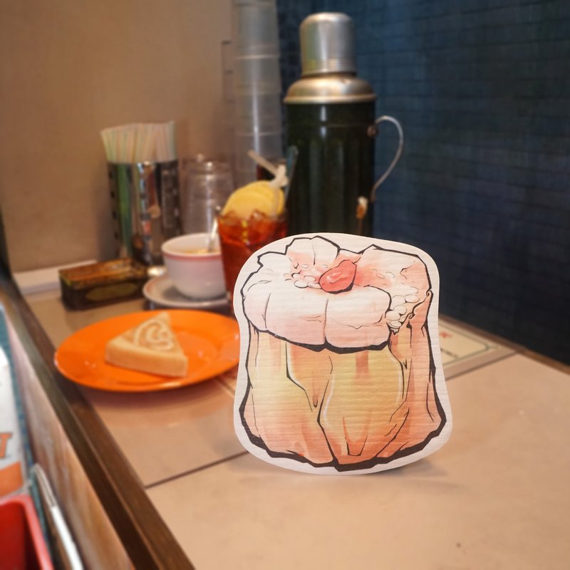 Leaffy木浆棉百洁抹布 大茶饭酒楼烧卖 露营清洁 台垫吸水 防刮花 - 其他 - 环保材料 白色