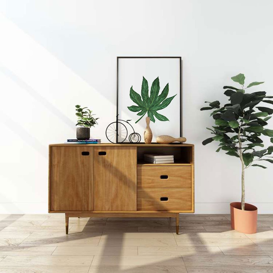 花草生活—八角金盘叶-画/开运挂画/植物/玄关布置/工作室布置 - 海报/装饰画/版画 - 其他材质 多色
