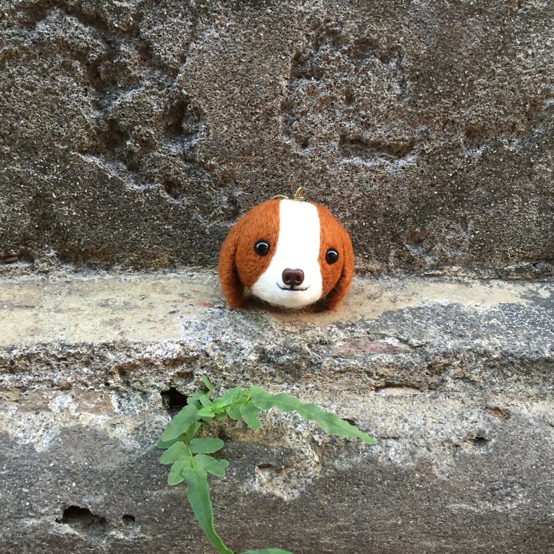 米格鲁 狗狗 吊饰 羊乐多羊毛毡乐园 圣诞节 交换礼物 - 钥匙链/钥匙包 - 羊毛 