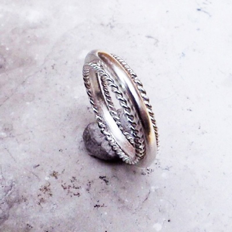 轨迹 Orbit 纯银戒指 - 对戒 - 其他金属 银色