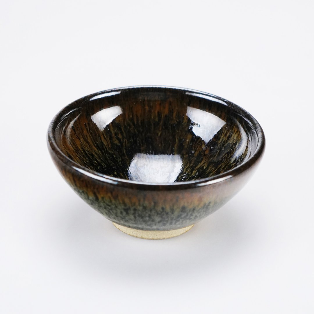 玳瑁天目小碗│严选极品│独一无二│孤品要买要快喔 - 茶具/茶杯 - 陶 灰色