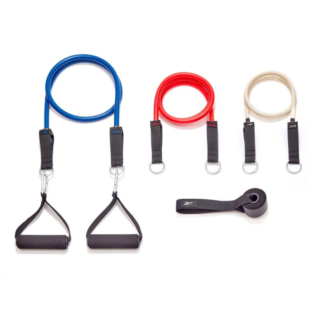 【Reebok】Resistance Tube Set 可调式拉力绳组 - 运动/健身用品 - 塑料 多色