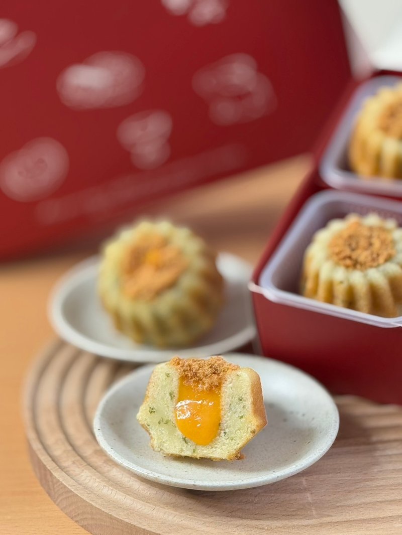 青葱奶黄 - 蛋糕/甜点 - 新鲜食材 白色