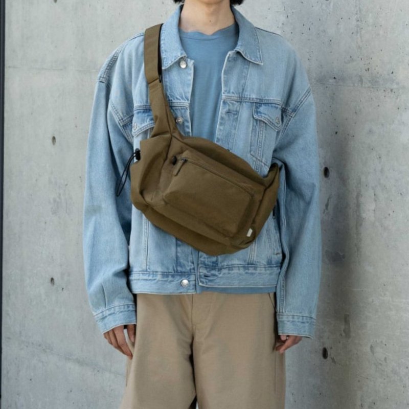 【fulcro】City系列-简约随身侧背包(complete)(多色可选) - 后背包/双肩包 - 聚酯纤维 咖啡色