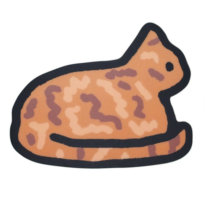 鼠标垫 橘色虎斑猫 - 鼠标垫 - 树脂 
