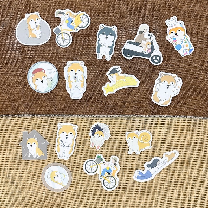 防水大颗贴纸 - 贴纸 - 纸 橘色