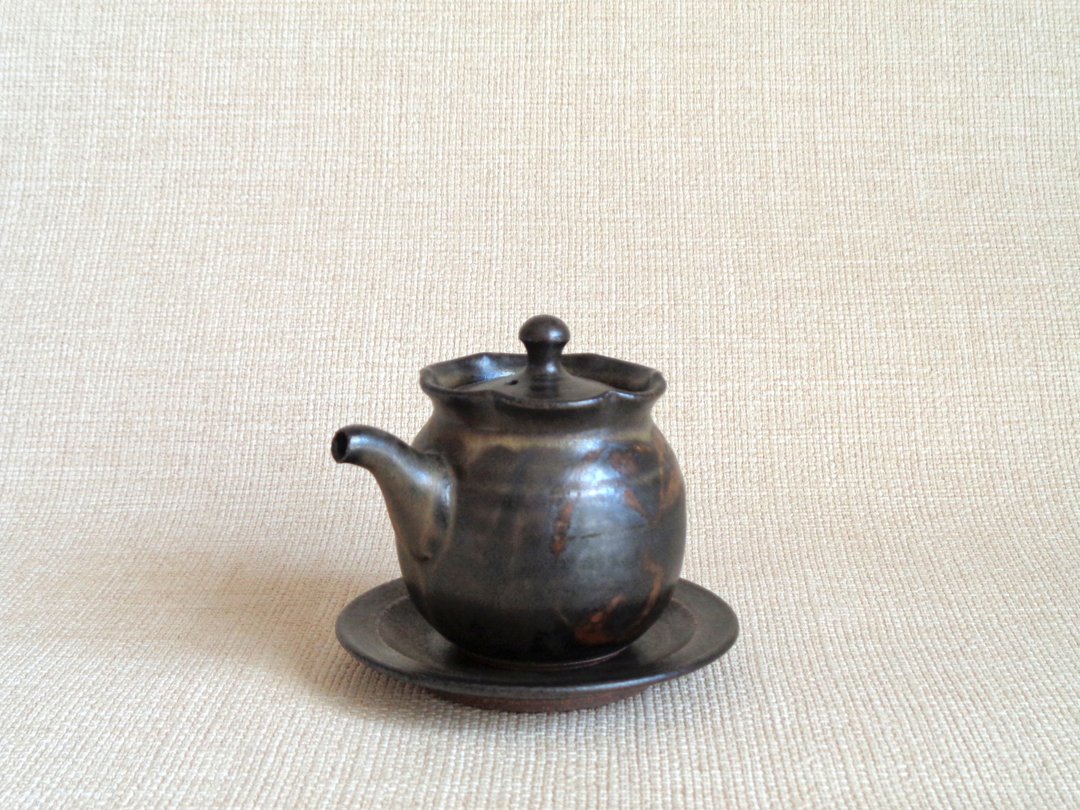 轮花注器a - 茶具/茶杯 - 陶 黑色