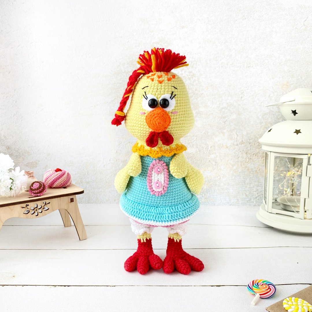 Digital Download - PDF | Crochet amigurumi pattern Easter pattern Chicken - 编织/刺绣/羊毛毡/裁缝 - 绣线 黄色