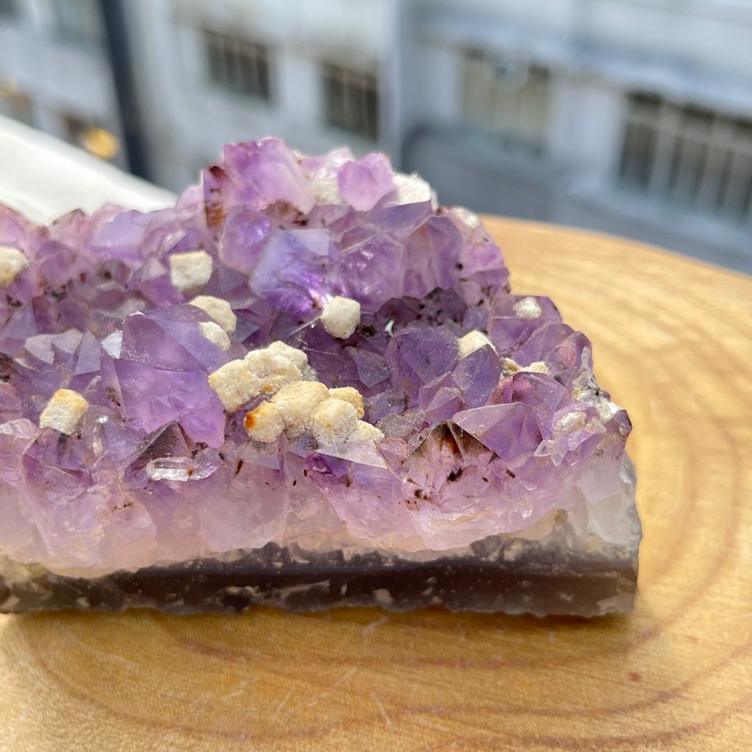 紫钛晶 方解石共生原石 财富 家居 摆设 办公室 风水 专注 身心 - 摆饰 - 水晶 紫色