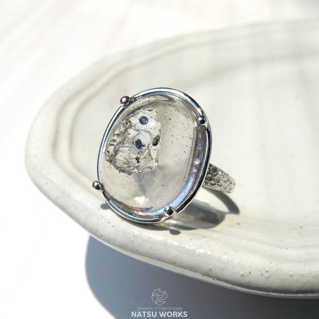 含水水晶 戒指 / Enhydro Quartz Ring 1 - 戒指 - 宝石 透明