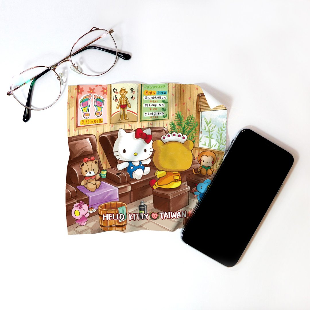 Hello Kitty 万用布 台湾按摩店 台湾限定=布漾独家=三丽鸥授权 - 眼镜盒/眼镜布 - 其他材质 多色