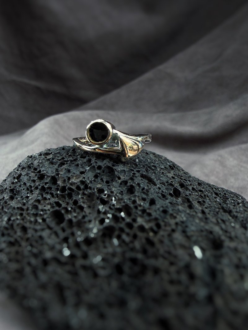 savageness 天道家 | 几何太极 925银尾戒指 纯银 孤品 - 戒指 - 纯银 银色