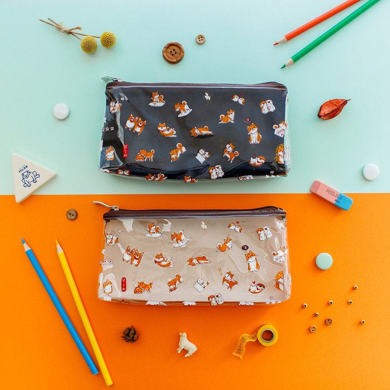 柴之助 / 透明大笔袋 - 铅笔盒/笔袋 - 塑料 透明