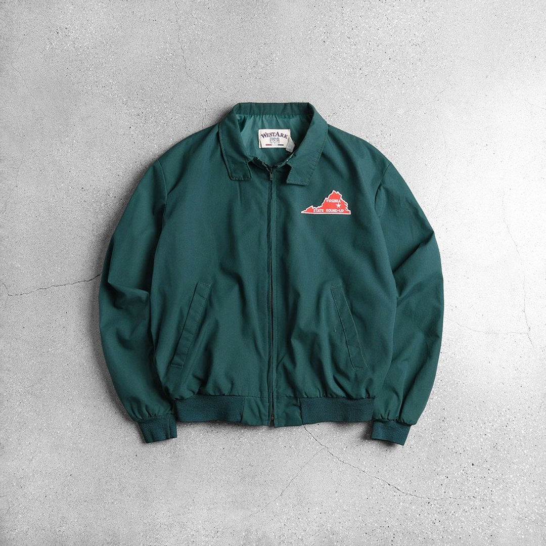 哈灵顿外套 Harrington jacket / Vintage 古着 - 女装休闲/机能外套 - 其他材质 绿色