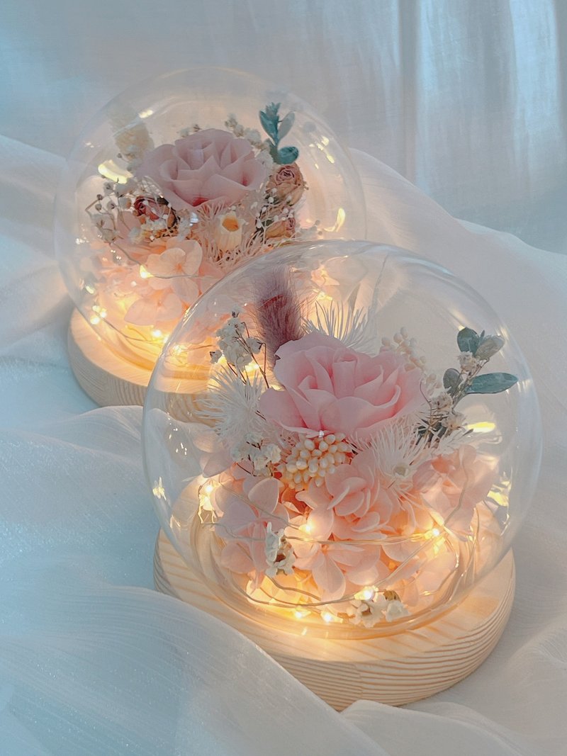 莫兰迪 定制花礼  永生花  玻璃盅 - 干燥花/捧花 - 植物．花 