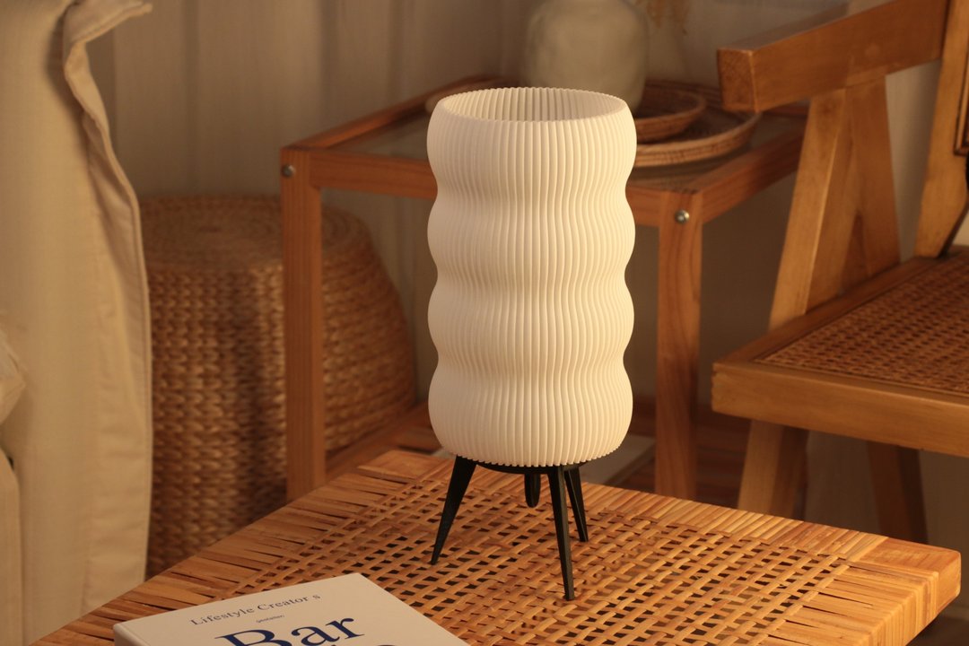 Cruve Lamp 桌灯 小夜灯 - 灯具/灯饰 - 塑料 白色