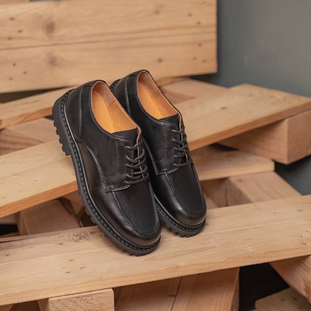 经典U-TIP_黑 chambord paraboot  35~47 - 其他女款皮鞋 - 真皮 黑色