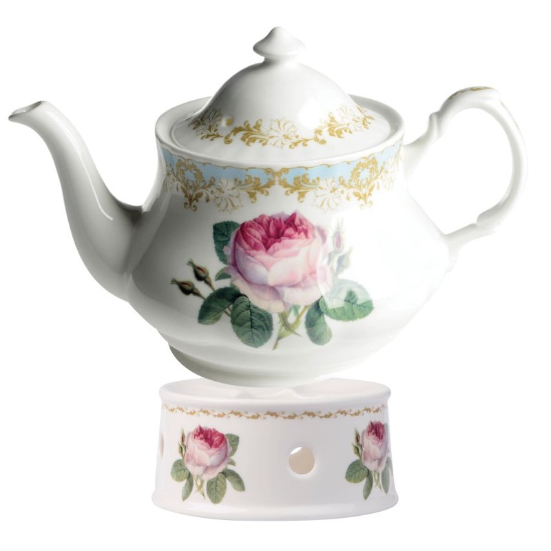 英国 RK | Vintage Roses 古典玫瑰园 天空粉蓝1000ml 花茶壶组 - 茶具/茶杯 - 瓷 蓝色