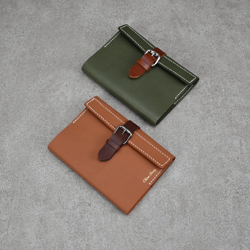 笔记本 手札 牛皮皮套 真皮 50K 手帐 烫金礼物 - 笔记本/手帐 - 真皮 咖啡色