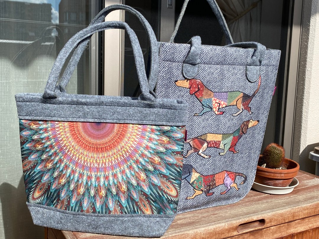 Felt bag POLO Kaleidoscope - 手提包/手提袋 - 聚酯纤维 卡其色